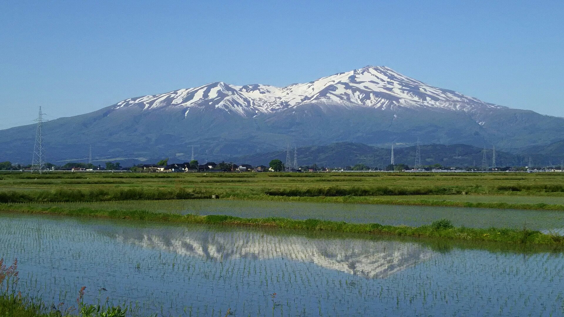 鳥海山の風景