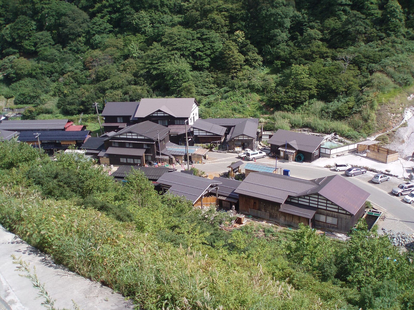 泥湯温泉の三つの露天