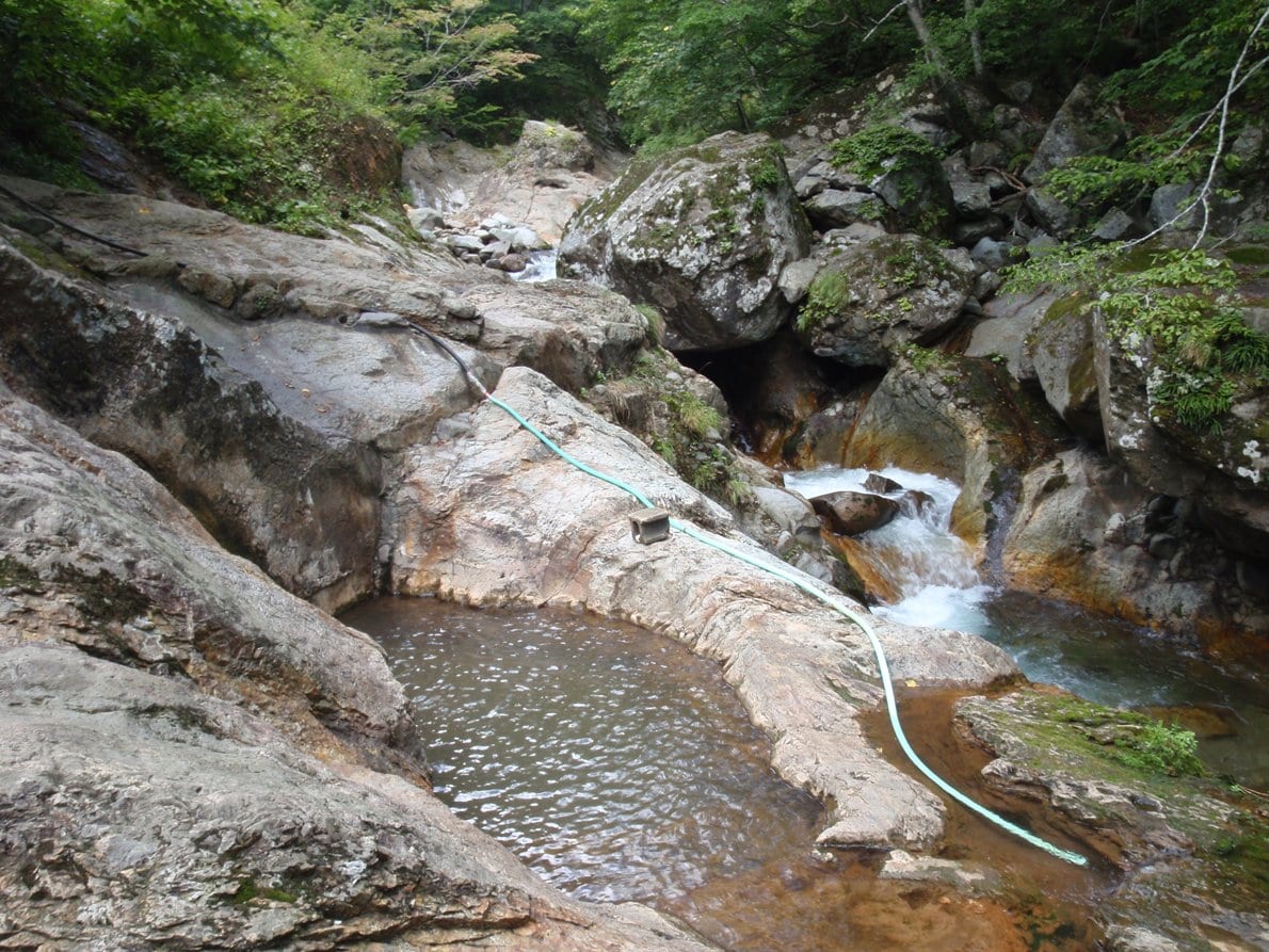 平田内温泉の風景