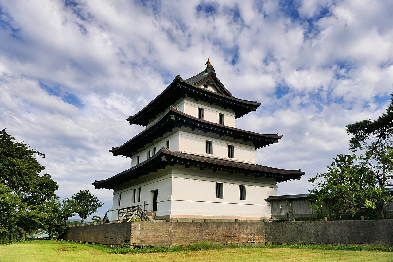 松前城の風景