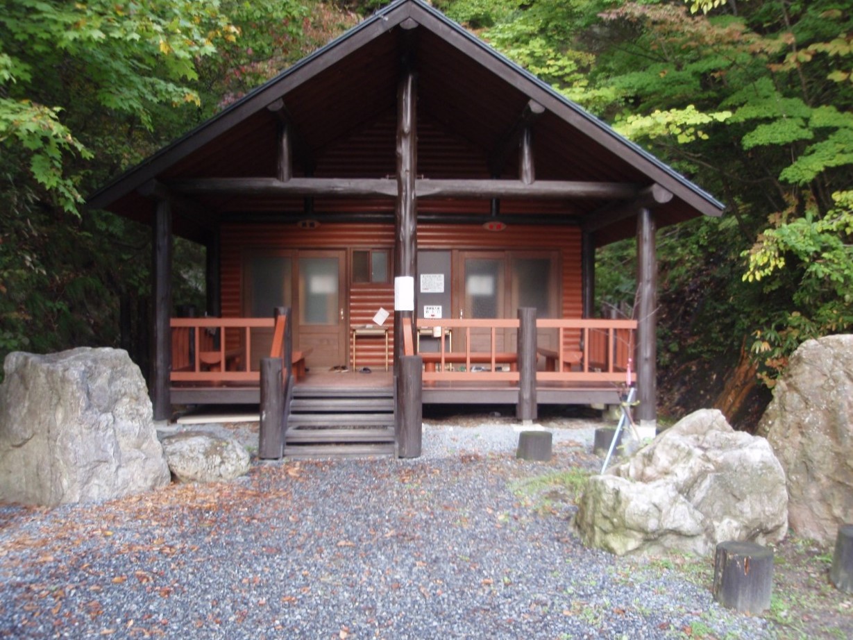 臼別温泉の風景