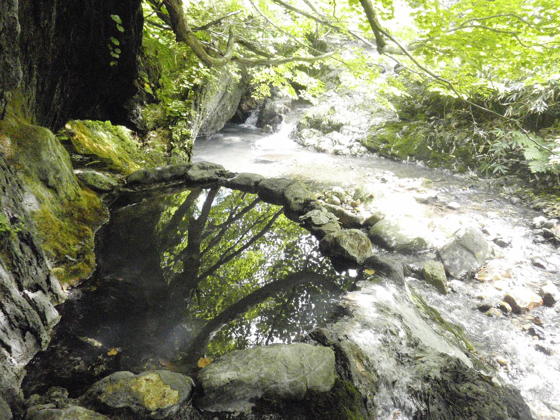金花湯の風景