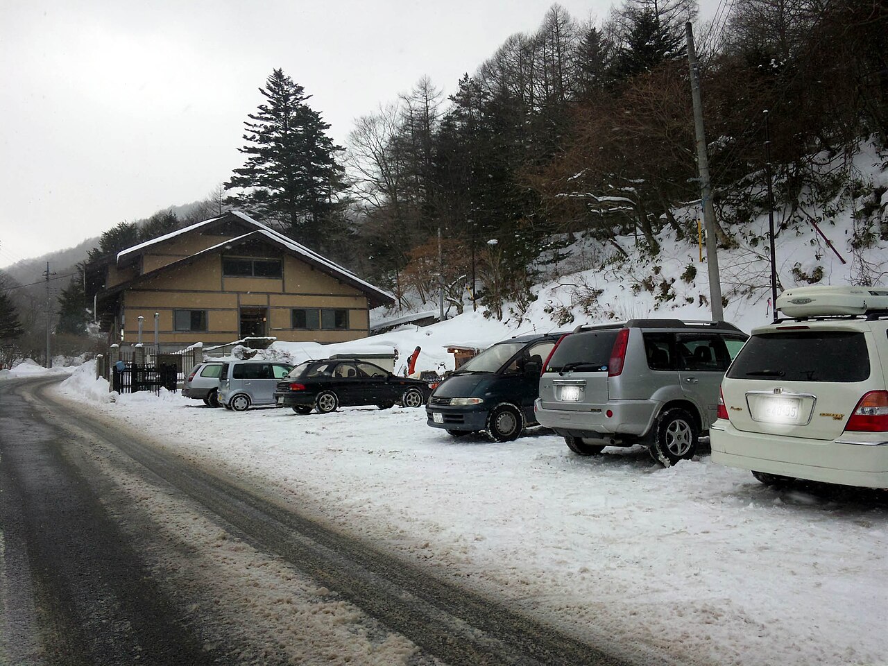 鹿沢温泉の風景