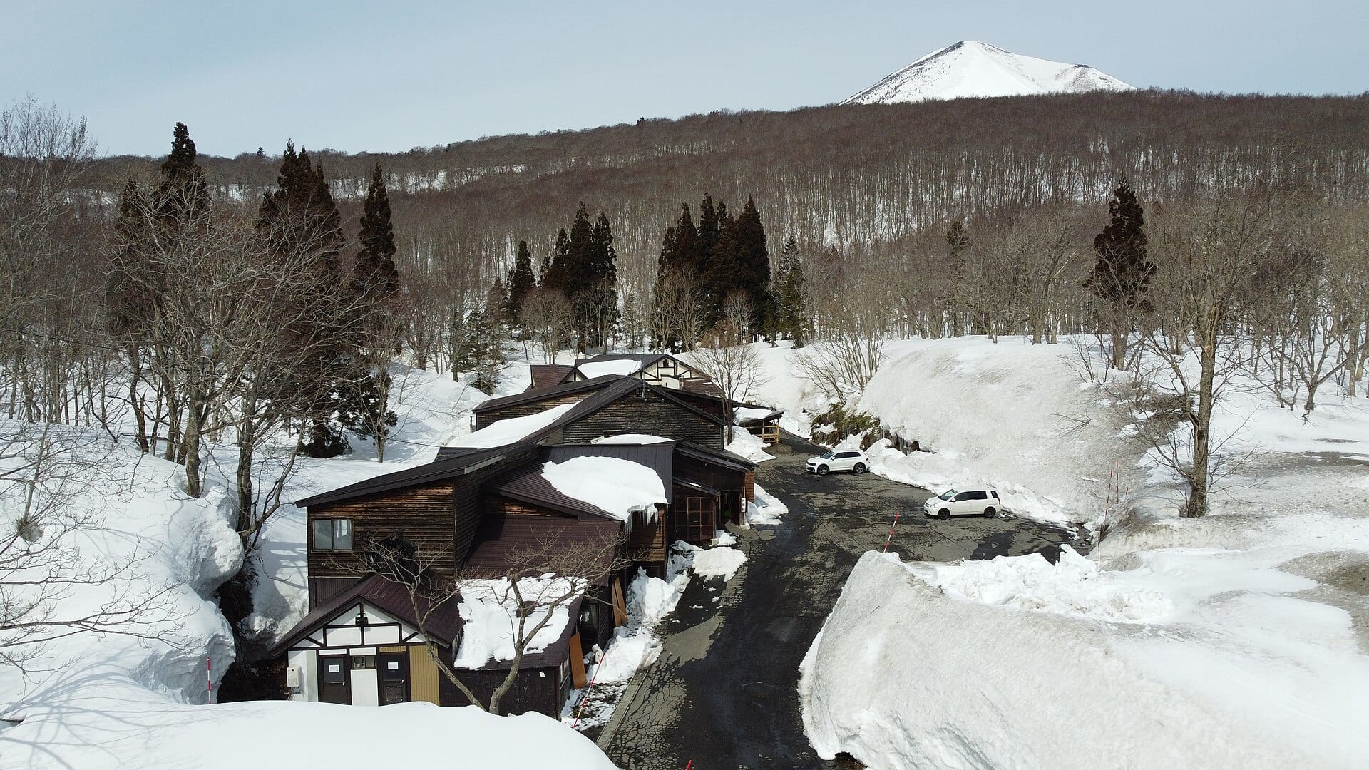 谷地温泉の風景