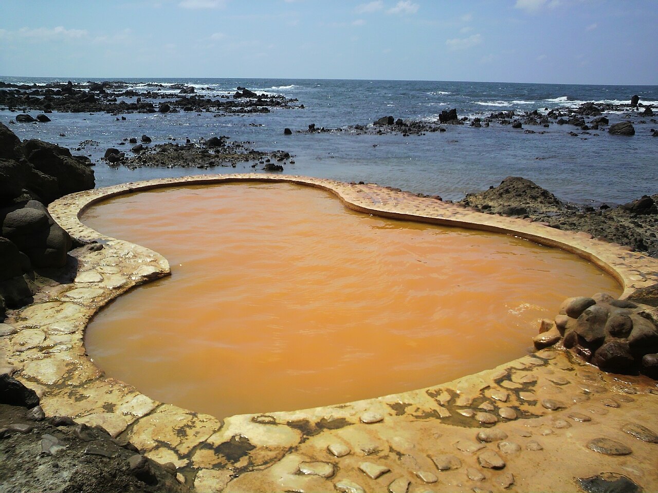 黄金崎不老不死温泉の風景