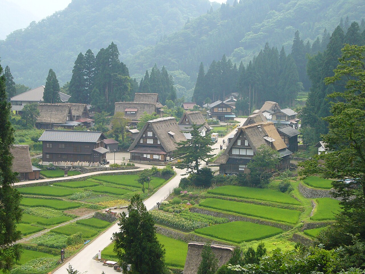 五箇山・相倉合掌集落の風景
