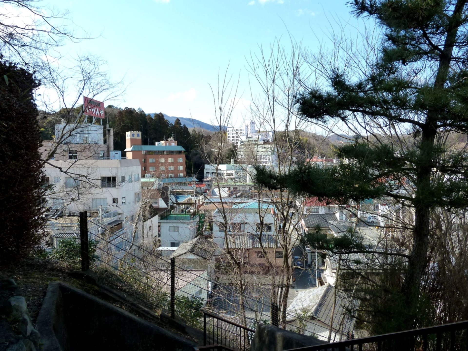 いわき湯本温泉の風景