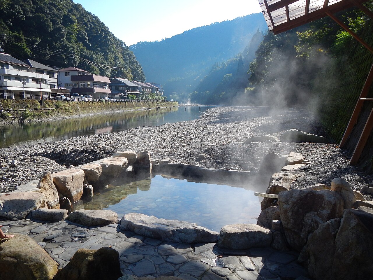 川湯温泉の風景