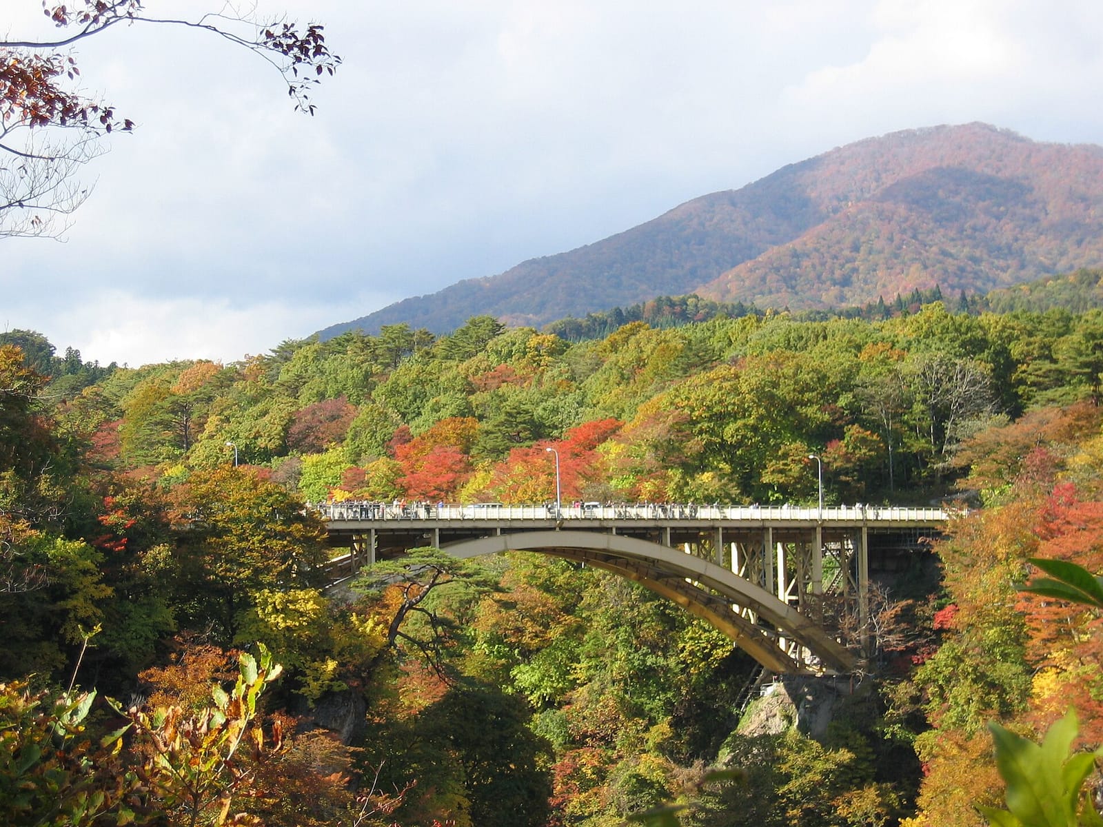 鳴子峡の大深沢橋