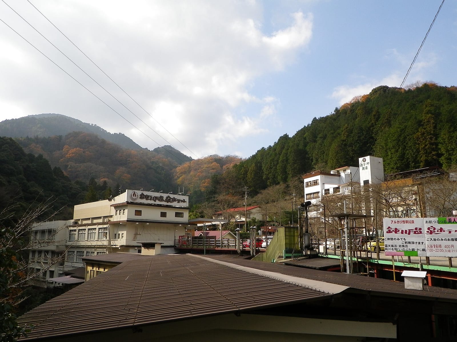 鈍川温泉の鈍川渓谷