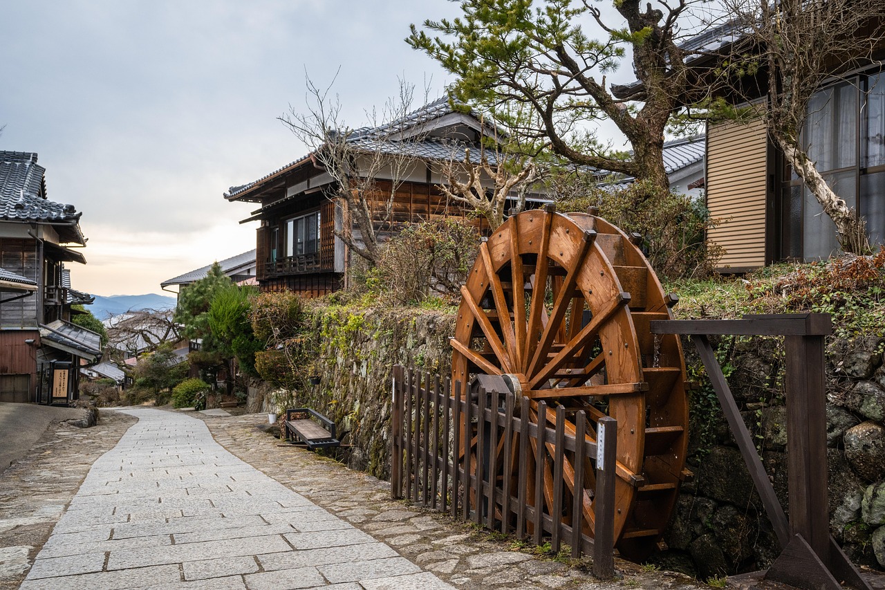 猿橋宿場町の風景