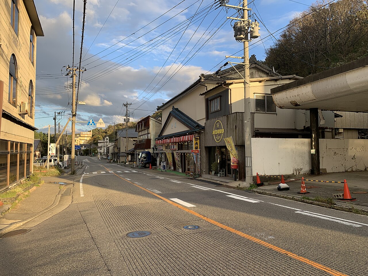 瀬波温泉の風景