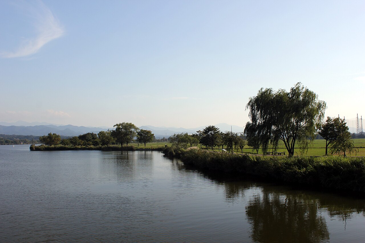 木場潟の風景