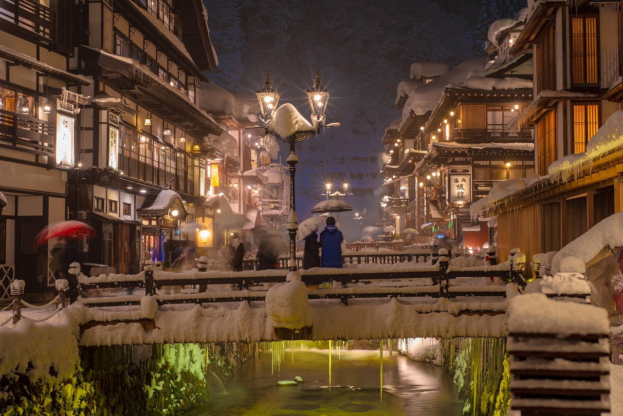 柳津虚空蔵尊温泉の風景