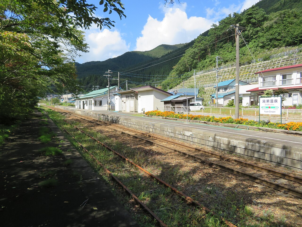 湯瀬温泉の風景