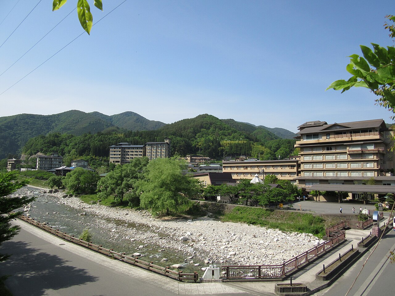 昼神温泉の風景