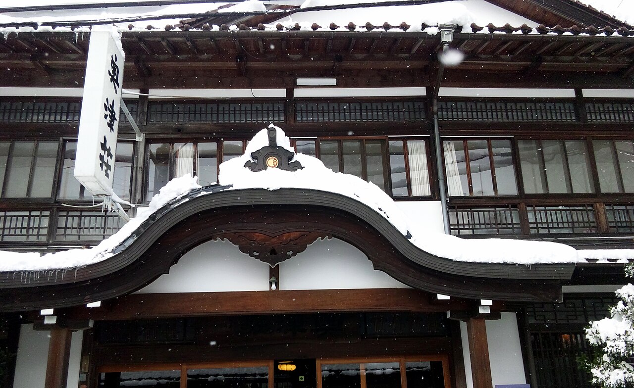 奥津温泉の風景