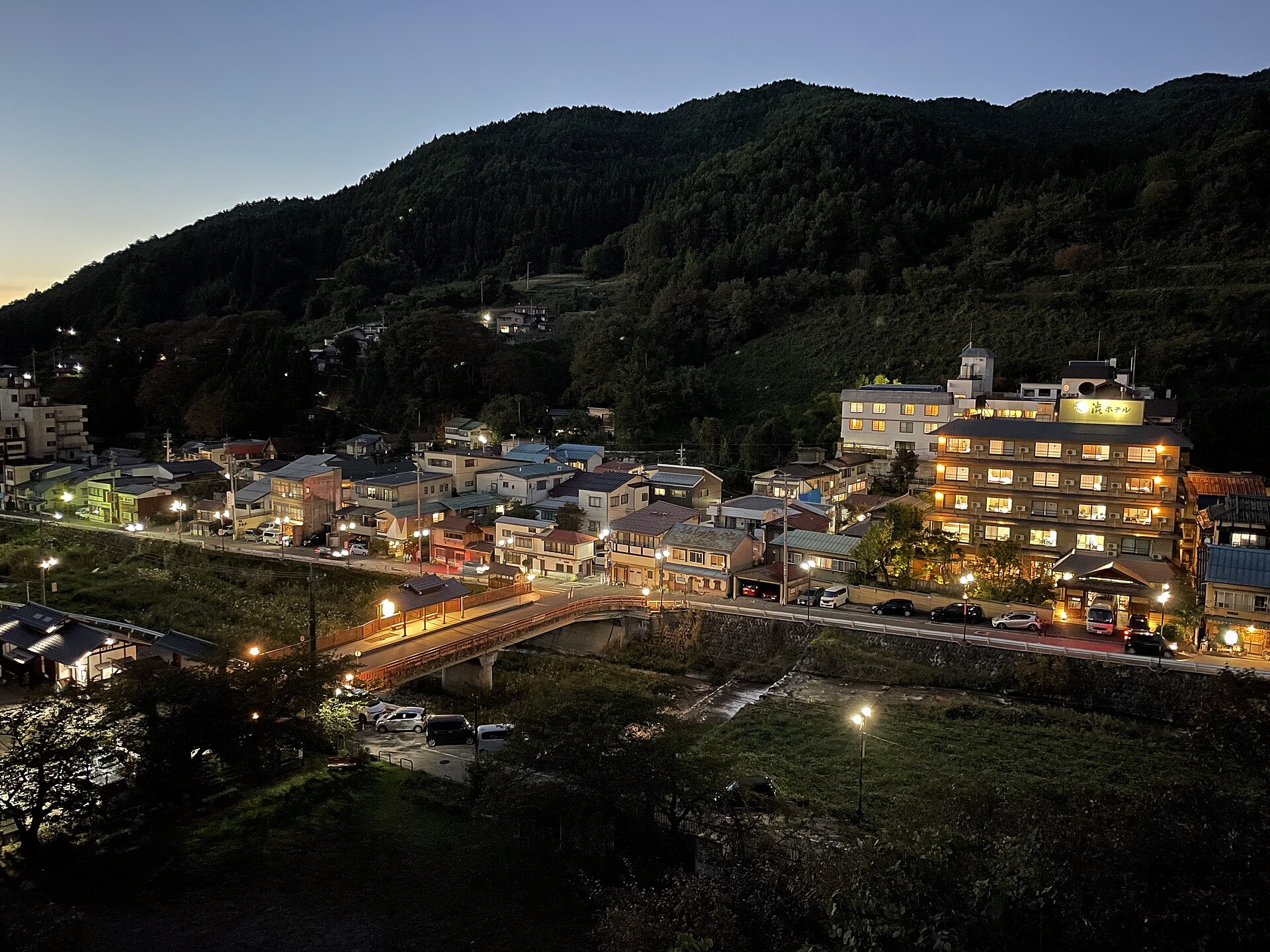 渋温泉の風景