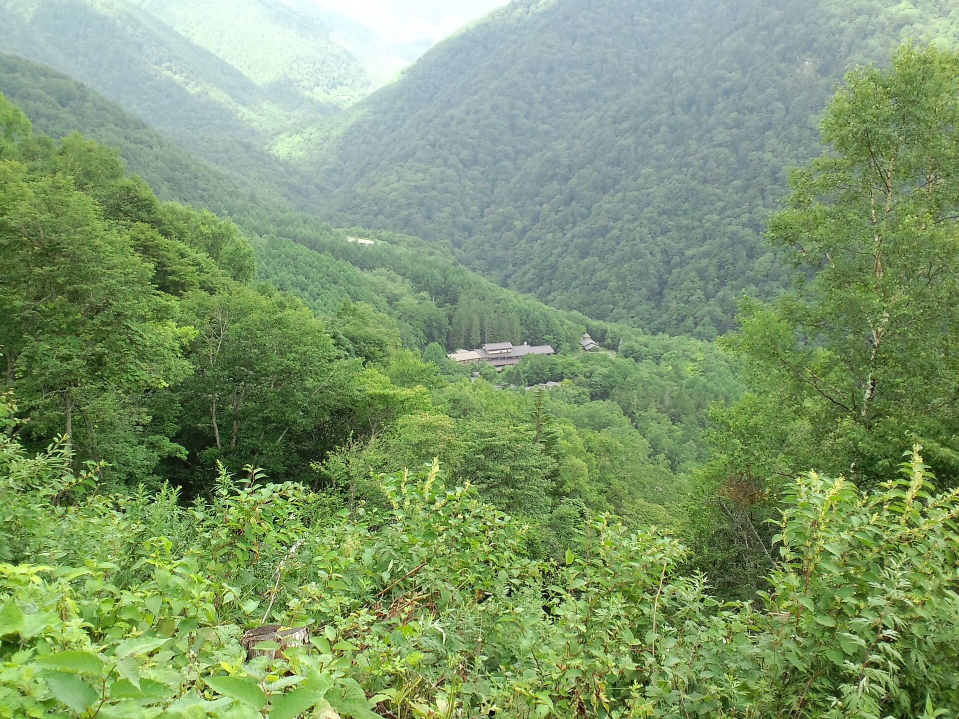 白骨温泉の風景