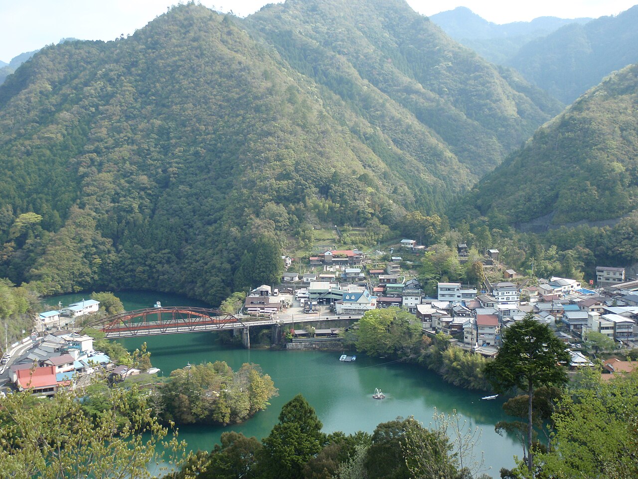 十津川温泉の風景