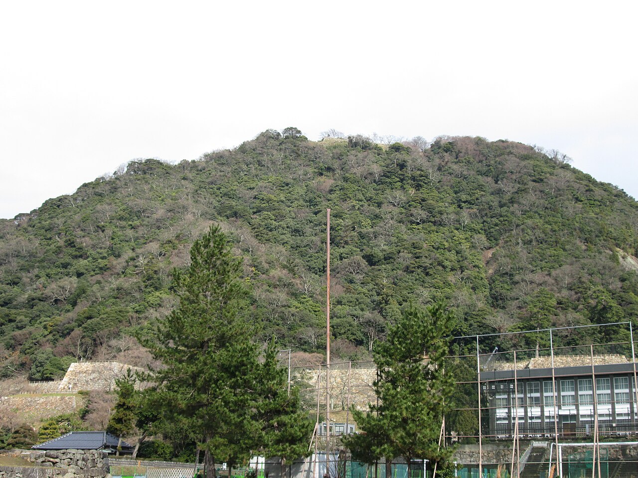鳥取城跡の風景