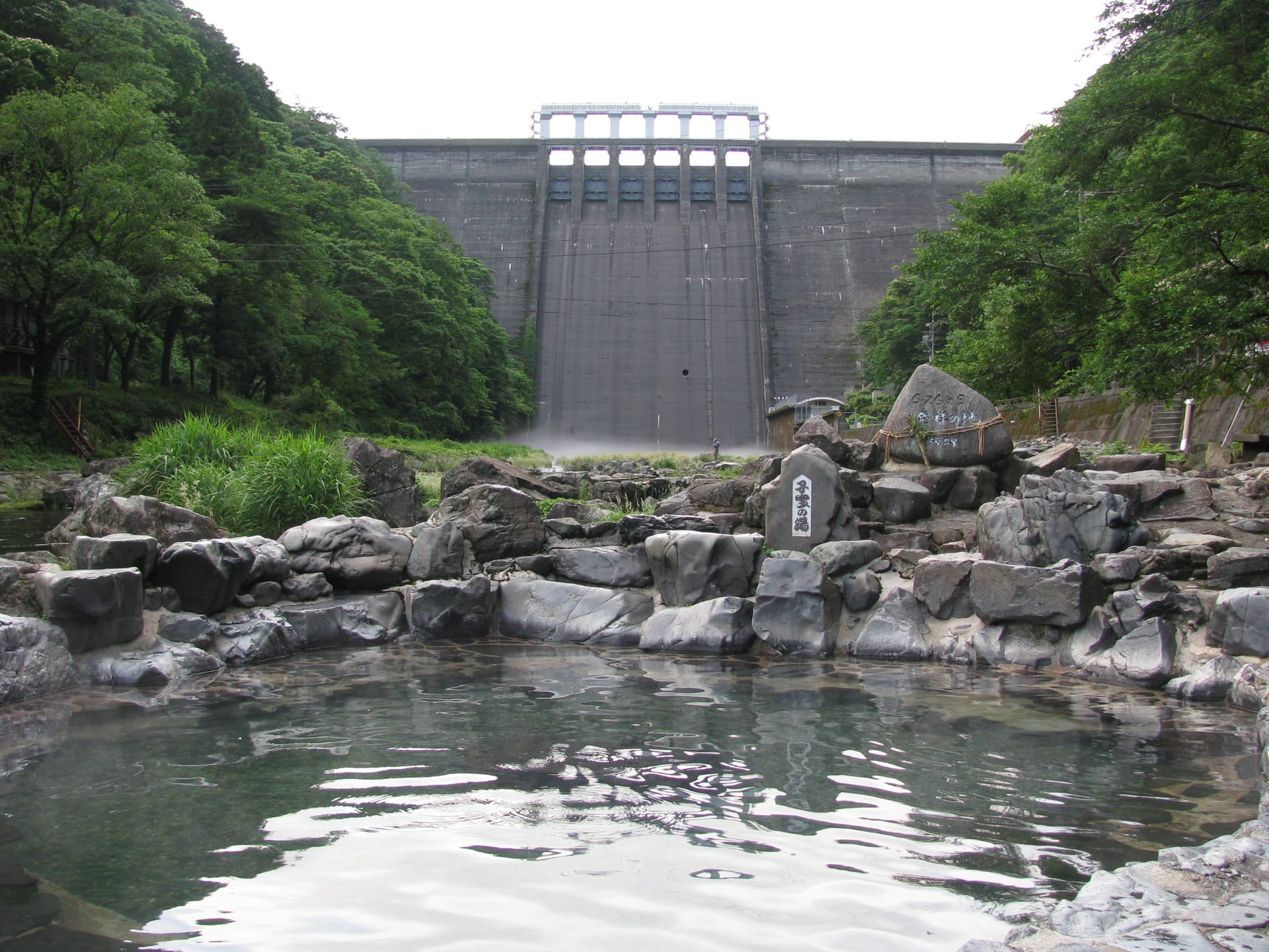 湯原温泉の風景